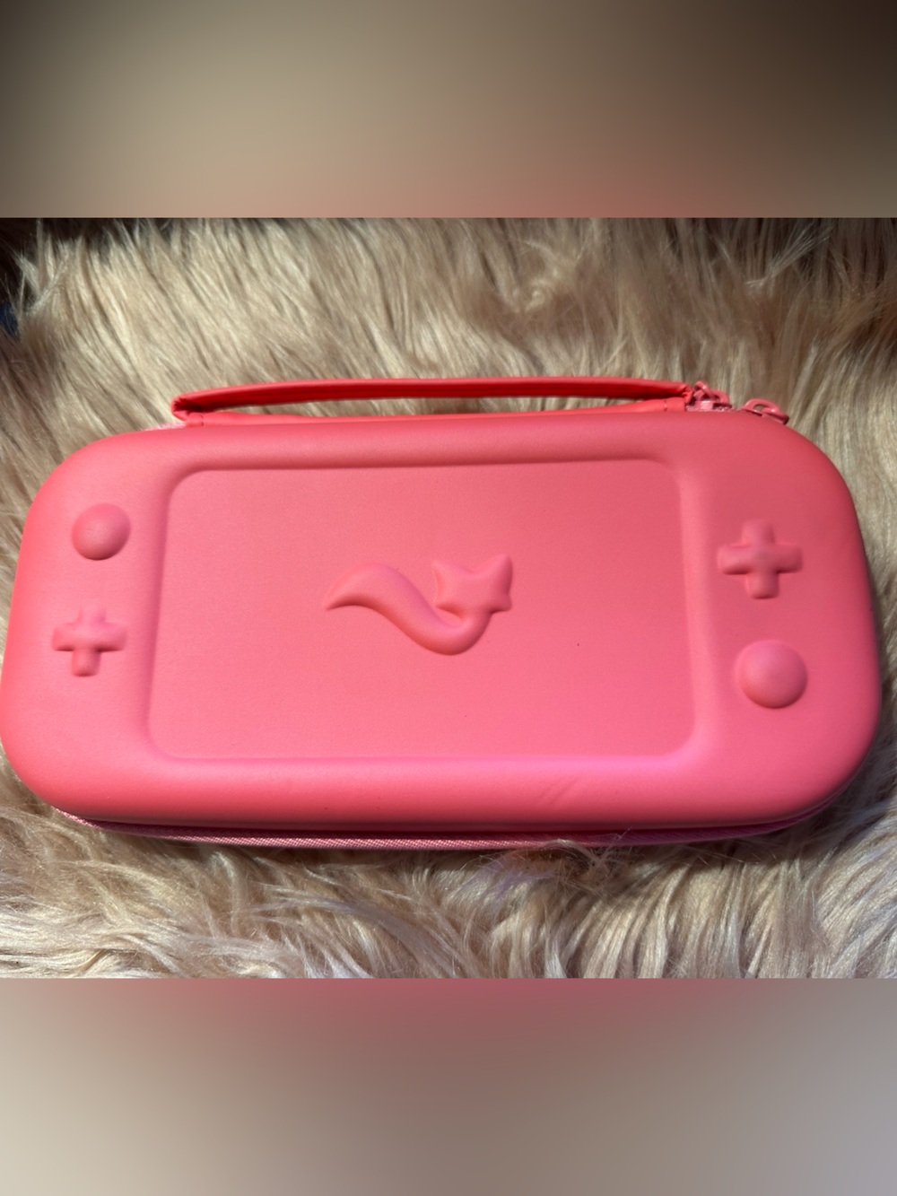 Switch Protective Pink Silicone Travel Case for Handheld Gaming Console (Coral)